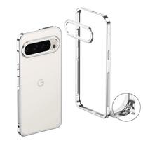 Google Pixel 9 Pro XL Lens Case with Haima Buckle Strap, Metal Frame, Heat Dissipation, Drop Protection, Cross-Border Compatible Pixel 9A No Lens, Frame Only pilka spalva