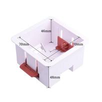 Pajungimo dėžutė Gipso kartono sienelės dėžutė Įleidžiamas montavimas Baltas sieninis lizdo kasetė 35/46 mm gylis 86 tipo sieninio jungiklio dėžutė lizdas