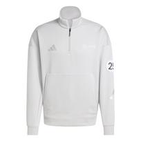 Adidas X Mercedes-Amg Petronas F1 Silver Arrows Half-Zip Knit Warm Stand Collar Sweatshirt Men Grey Two JW3477 3XL white