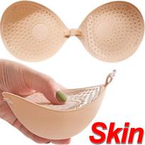 5 cm storio krūtinės lipni liemenėlė Silikoninė spenelių juosta Priekinis push-up liemenėlė Daugkartinio naudojimo Nematomi kvėpuojantys be petnešėlių krūtinės lipdukai Pagalvėlė B cup beige