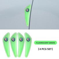 Automobilio lipdukai Alfa Romeo 4 vnt./rinkinys Guminė buferio juosta Automobilio durų susidūrimo prevencijos emblemos lipdukas Alfa Romeo 159 Giulietta Giu white