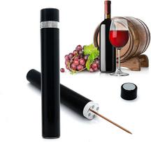 Red Wine Bottle Opener Air Pressure Pump The Grape Wine Bottle Opener Portable Stainless Steel Pin Easy Cork Remover Corkscrew beige