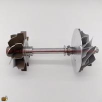 HX40W Turbo Turbine Wheel 64x76mm,10blades,Compressor Wheel 60x83mm 8/8 Supplier AAA Turbocharger Parts gray