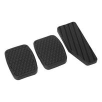 3Pcs Car Brake Clutch Accelerator Pedal Rubber Pad Cover Kit For SUZUKI Swift Samurai Sidekick Vitara Tracker Daewoo Matiz Tico juoda