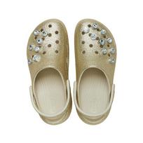 CROCS Classic Blizgančios Deimantinės Debesų Medinės klumpės 40 gray