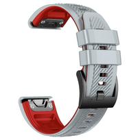 22 26mm Sports Wrist Strap For Garmin Approach S70/Fenix 7X 6X 5X 7 6 5 Correa Descent Mk3i 51mm/Epix Silicone Quickfit Bracelet 26mm Enduro MK1 MK2i gray