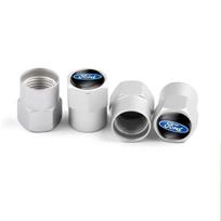 4Pc Car Wheel Tire Valve Caps For Ford Focus MK3 Ranger Fiesta S-Max Mondeo MK4 Kuga Badge Emblem Air Stem Tyre Plug Accessories CVX1