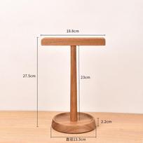 Walnut Wood Headphone Stand, Anti-scratch Holder for Over-ear Headsets, Ideal for Desk, Gaming & Office,Perfect for Desk & Home brown