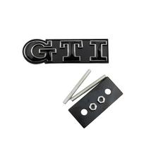 3D Metal GTI Badge Car Front Grille Emblem for Volkswagen VW Caddy Golf 5 6 7 8 GTD Polo Jetta Passat B5 Tiguan Touran MK3 MK5 black