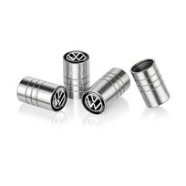 4Pcs Car Wheel Tire Valve Caps Tyre Stem Cover Bolt-In Accessories For Volkswagen VW Passat Jetta Rline GTI R Golf 5 Polo Tiguan