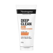 Neutrogena Deep Clean Putojantis prausiklis nuo spuogų 220g black