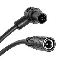 Akumuliatoriaus įkroviklio jungties laido įkrovimo prievado adapteris itin elektrinio paspirtuko įkrovimo lizdo priedams 1PCS black