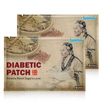 Sumifun 6 Patches Navel Patch Diabetic Plasters Lower Blood Sugar Promote Blood Circulation Balance Blood Sugar Level beige