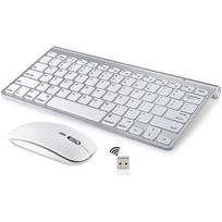 Belaidis klaviatūros ir pelės rinkinys, skirtas Apple iMac, Windows arba Android (2.4g Belaidis) mažiau