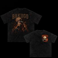Katchan Bakugo MHA Oversized Tee 110 black