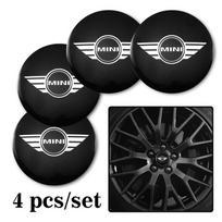 4 vnt. Automobilio emblemos Ratlankio centro dangtelio lipdukai Ratlankio ženkliuko dangtelis Mini F54 F55 F56 F57 F60 R50 R53 R55 R56 R57 R58 R59 R60 R61 black