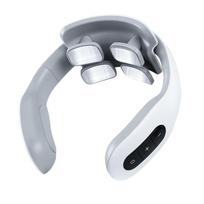 Heated Elderly Shoulder and Neck Cervical Spine Massager, Neck Protector, Extension Gift Neck Massage Pillow, Cervical Spine Massager Rechargeable model gray