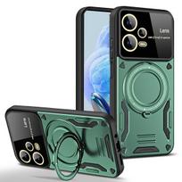 Magsafe magnetinis belaidžio įkrovimo dėklas, skirtas Xiaomi Redmi Note 12 12S 4G Note12 Pro Plus 5G, su žiediniu laikikliu, telefono galinis dangtelis RM Note 12 Pro Plus violetinė