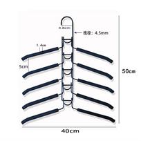 5-layer heavy-duty space-saving hanger - 5-in-1 multi-layer metal with anti-slip foam padding, suitable for coats, sweaters juoda