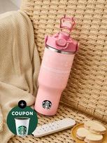 STARBUCKS SS Žieminis megztas rožinis termosas 946ml SS Winter Knit Pink Cal Tumbler 946ml brown