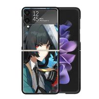 Zenless Zone Zero Hoshimi Miyabi Cases For Samsung Galaxy Z Flip 4 5 6 7 3 Z Flip7 Flip6 Flip4 Flip5 Flip3 5G Hard Shockproof Fu Samsung Z Flip 5 gray