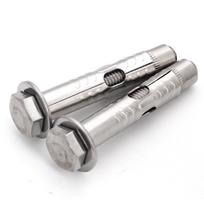 304 Nerūdijančio plieno šešiakampis plėtimosi varžtas, šešiakampė galvutė, dydžiai m6 m8 m10 m12 M6*60 Galvanized
