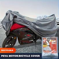Atsparus lietui, saulės spinduliams, dulkėms, sniegui Lauko motociklo Visų sezonų uždangalas. Universali motociklo ir dviračio išorinė dėžė M gray