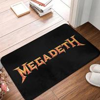 Personalized Heavy Metal Rock Roll Music Megadeths Print Doormat Mat Anti-Slip Bathroom Kitchen Living Room Rug Carpet 40*60cm 40X60CM white