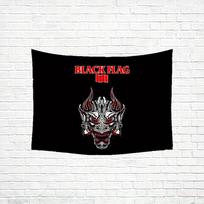 Black Flag Demon  Edgy Gothic Tapestry - Perfect for Bold, Unique, Dramatic & Thrilling Home Decor with Artistic Charm 100X70CM