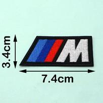 Siuvinėtas logotipas Audinys Drabužiai Automobilio sėdynės Dekoratyviniai lopai Lipdukai BMW M Motorsport 1 3 4 5 6 7 serijoms X1 X3 X4 X5 X6 F30 F10 ydjc08 white