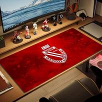Energie Cottbus Color Mouse Pad Large Gaming Table Cushion Non-slip Laptop Tablet Big Mousepad XXL Mat Mini PC Playmat With Lock edge 30cmx60cm(11.8x23.6inch) red