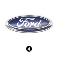 Ford Metalinis Visų Dydžių Logotipas Focus Mondeo Edge Ecosport Fiesta Fusion Galinės Bagažinės Emblema Metalinė Dangtelio Lipdukas Ženklelis Klasikinės Mėlynos 12.5X5cm
