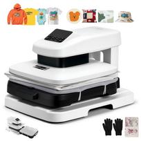 VEVOR Auto Heat Press Machine, 38 x 38 cm, T-Shirt Press Machine with Auto Release and Adjustable Pressure, Digital Display, Rapid Heating 51 x 40 x 36 cm balta