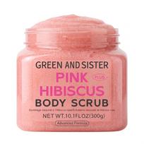 Pink Hibiscus Body Scrub: Exfoliates and Brightens Skin Pink Hibiscus Body Scrub 300g (GREEN&SISTER) beige