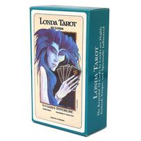 Londa Tarot 78 kortų kaladė, labai stilizuota, unikali, dvasiškai paveikta scena su personažais, pristatomais teatrališkai gray