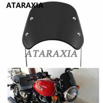 Motociklo priekinis stiklas Vėjo deflektorius Priekinio stiklo universalus 6,5 -9,45  priekinio žibinto aptakas Harley Honda Yamaha Kawasaki gray