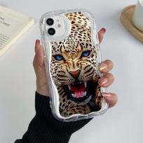 Samsung Galaxy A13 A14 A54 Xiaomi Poco X5 F4 Redmi 13C 12C 10C Huawei Honor 90 Lite dėklai A51 Tiger Leopard Pattern išskirtinis kreminio rašto minkštas dėklas Honor 90 Lite 5G gray