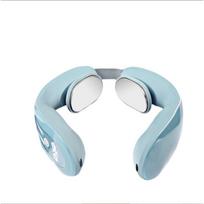 Massager Neck Shoulder Neck Vertebra Kneading Neck Protection Instrument Intelligent Electric Neck and Shoulder Massager Cervical Spine Instrument Battery type white