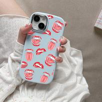 for iPhone 13 14 15 Pro Max Samsung Galaxy A14 A15 A24 Xiaomi 13T Redmi 12C Soft Chubby Phone Case A37 Makeup Cosmetic Lipstick TPU cover Honor 50 SE gray