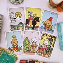 Potenko Tarot 78 Mielos Katės Tarot Kortelės 97 x 63 mm Žavingas Rinkinys Pradedantiesiems Nešiojamas Dydis beige