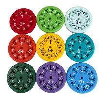 Math Fidget Spinners Educational Spinning Toys Learning Arithmetic Arithmetic Tools Addition Subtraction Multiplication Division red