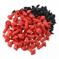 Mushroom Shaped Tire Repair Kit 180PCS of erts for Cars and Scooters black