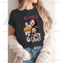 Anime-Demon-Slayer-Printed Streetwear Japanese-Manga Personality Fashion Unisex Hipster All-Match Harajuku Casual T-shirt S