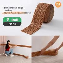 1 Roll 8mm Thickened SXP Foam Edge Banding Waterproof Self-Adhesive Peel & Stick Trim Soundproof Lightweight
