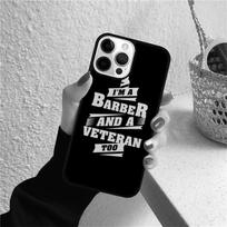 Barber Funny Vintage Classic Barber Retro Distressed Phone Case for iPhone 17 Air 16 Coque 15 14 12 13 PLUS 11 PRO MAX iPhone 11pro max white