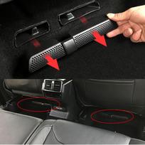 Car Air Conditioner Cover For Tiguan Mk2 Allspace 2016 2017 Under Rear Seat Seat Air Vent Duct Outlet Shell black