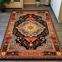 Senovinio persiško rašto kilimas svetainei Aukštos kokybės prabangus retro kilimas Neslystantis didelio ploto miegamojo dekoras Kilimas poilsio zonos kilimėlis Plaunamas 50cm x 80cm