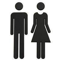 Stereoscopic Bathroom Sign Women Symbol Hotel Restaurant Washroom Sign Wc Door Toilet Sticker Signage Signboard Toilet Symbol auksas