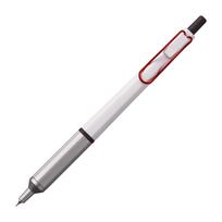 Mitsubishi Pencil Jetstream Edge White Red Ballpoint Pen Extra Fine Yet Easy to Write With 0.28mm Oil-Based - Tip, - SXN100328W.15