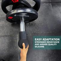 Barbell Landmine Attachment Silicone Barbell Bomb for Barbell T Bar Row Squats black